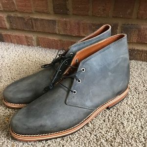 HELM Muller Men's  Gray Leather Boots-